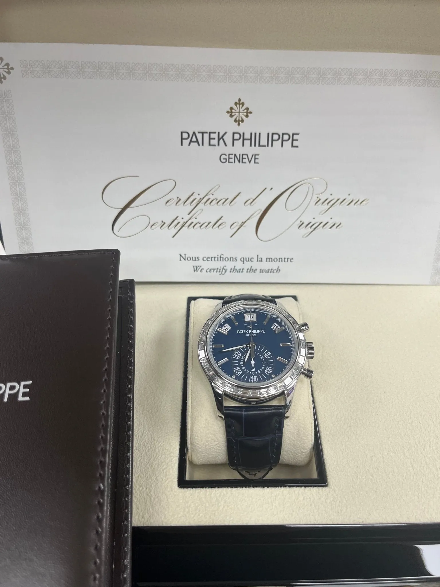 Patek Philippe Annual Calendar Chronograph Blue Dial 5961P-001