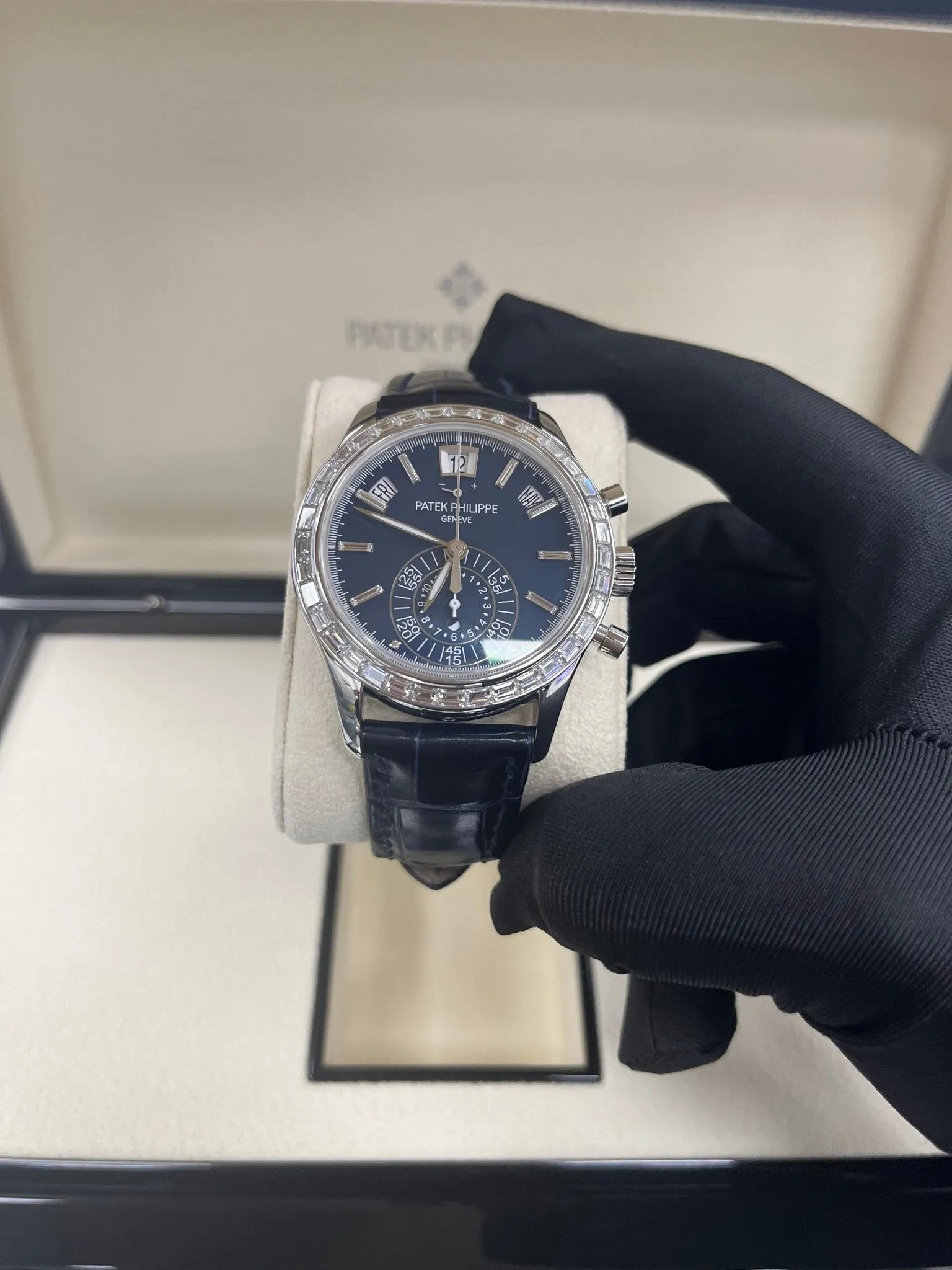 Patek Philippe Annual Calendar Chronograph Blue Dial 5961P-001