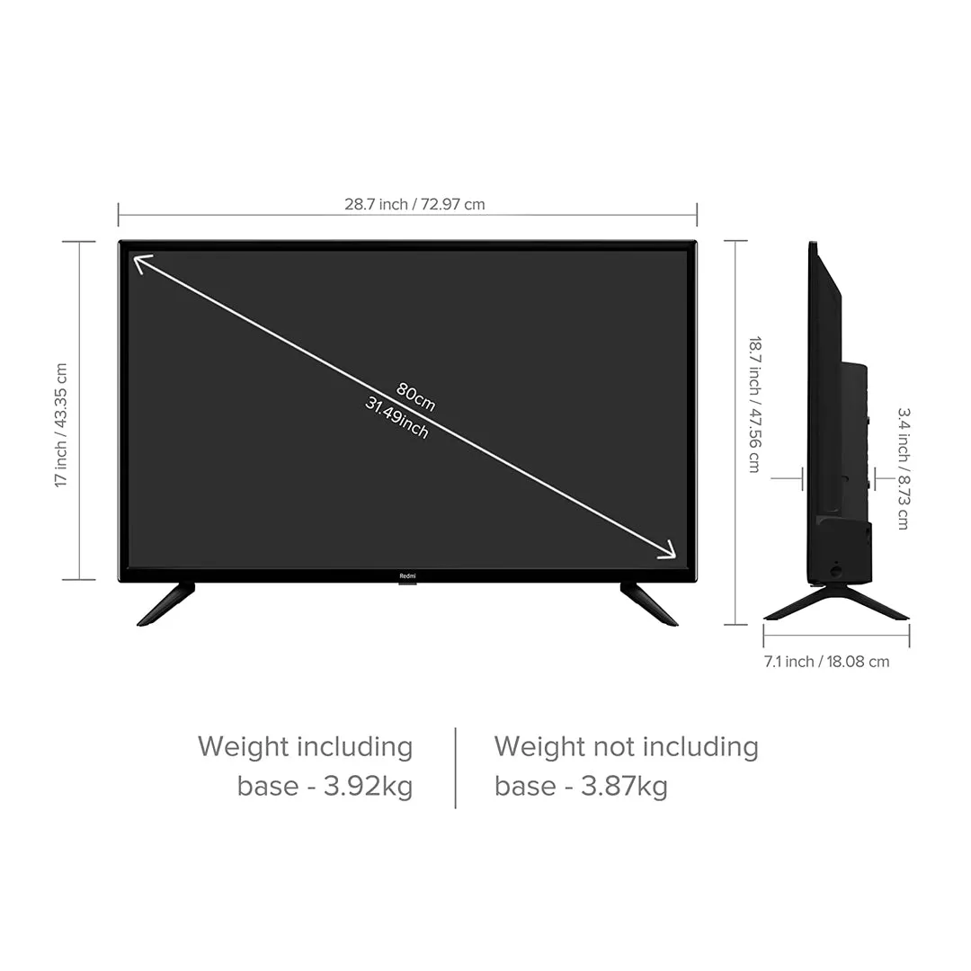 Redmi 32 inch (80 cm) HD Ready LED Android Smart TV