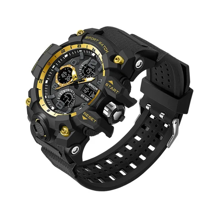 SANDA Waterproof Military Watch