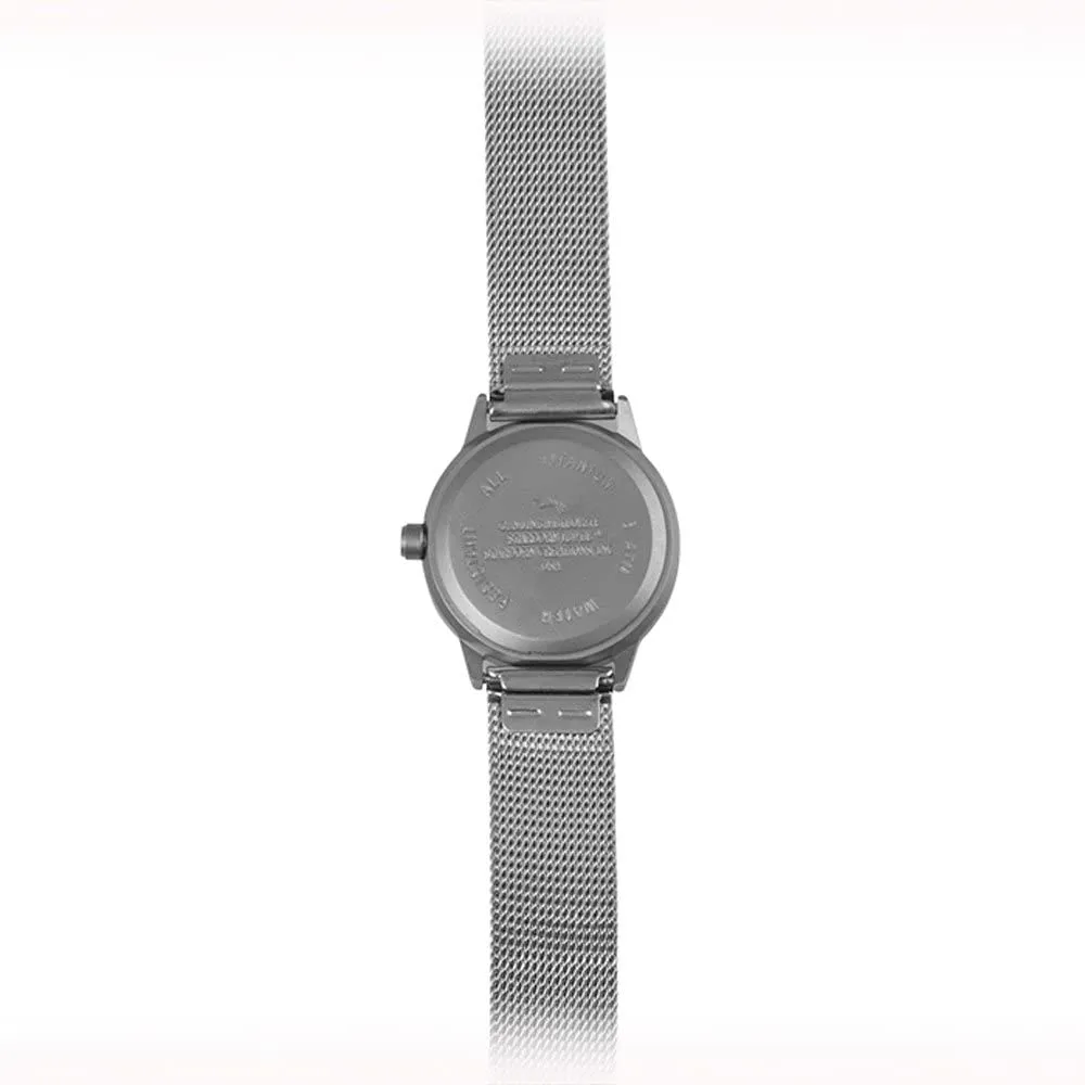 Starborn Creations Genuine Gibeon Meteorite Ladies Small 20mm Face Watch with Stainless Steel Adjustable Mesh Band