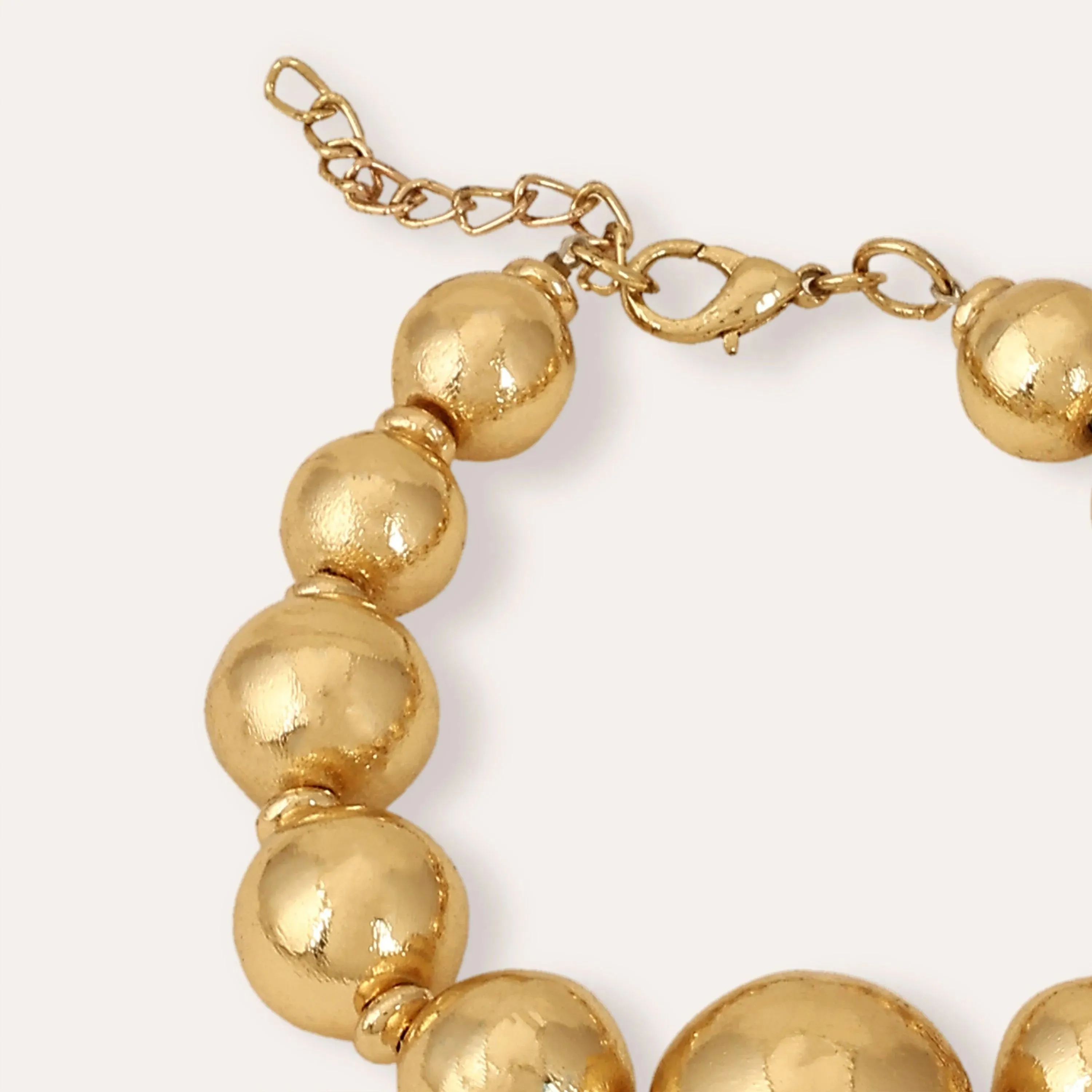 TFC Bold Beads Gold Plated Single Bracelet