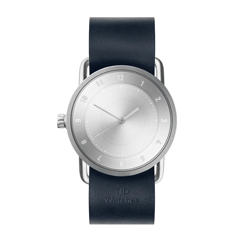 TID No.2 36mm Steel Dial / Navy Leather Strap