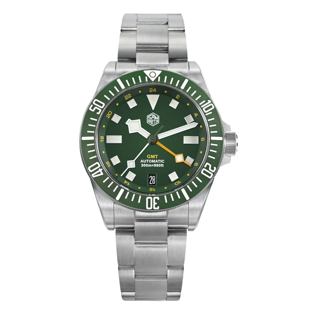 UK Warehouse - Watchdives x San Martin 39mm NH34 GMT Dive Watch SN0121B