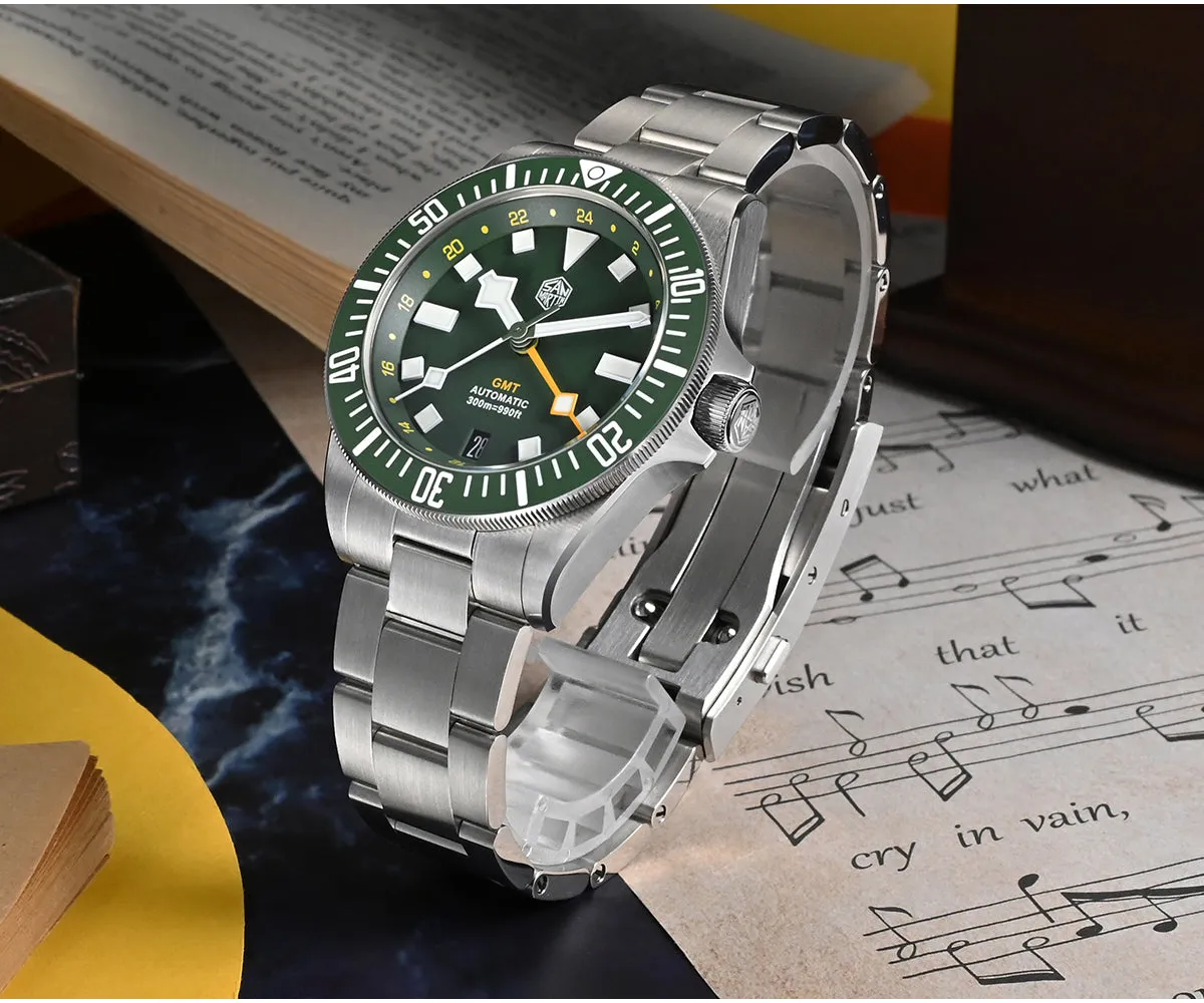 UK Warehouse - Watchdives x San Martin 39mm NH34 GMT Dive Watch SN0121B