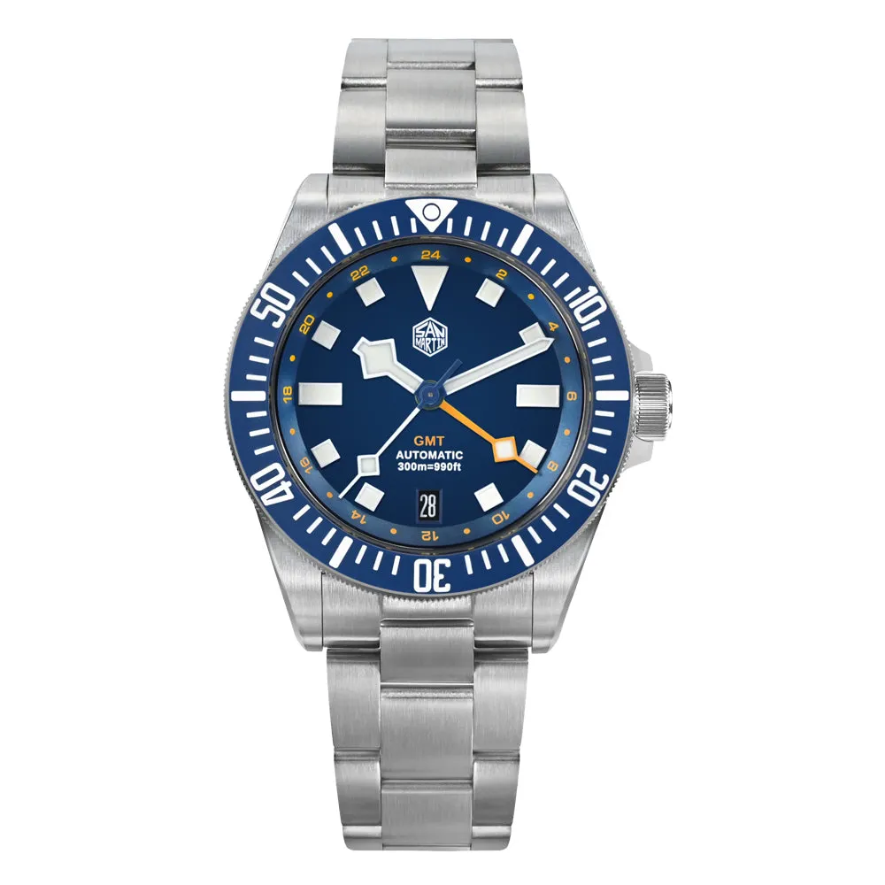 UK Warehouse - Watchdives x San Martin 39mm NH34 GMT Dive Watch SN0121B