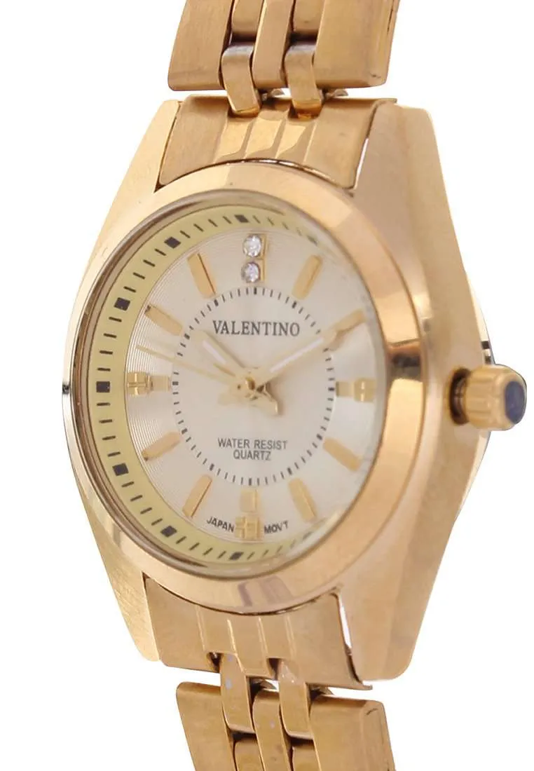 Valentino 20121691-GOLD - GOLD DIAL Stainless Steel Watch for Women