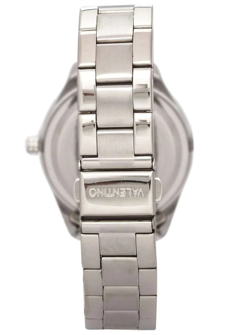 Valentino 20121789-BLACK DIAL Silver Stainless Watch for Women