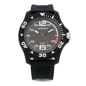 Valentino 20122097-BLACK CASE BLACK RUBBER STRAP Watch for Men