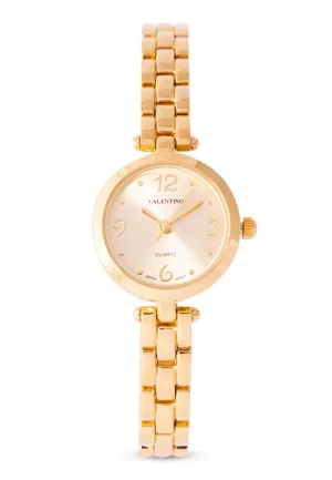 Valentino 20122206-GOLD DIAL Alloy Strap  Analog Watch for Women