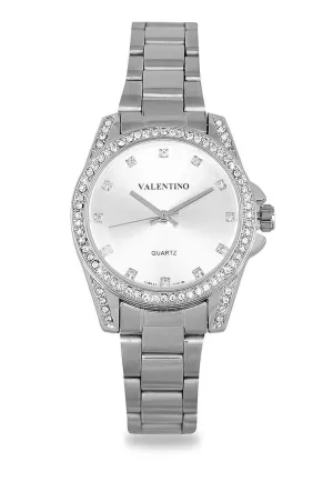 Valentino 20122291-SILVER DIAL Silver Stainless Steel Watch for Women