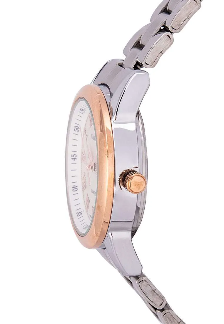 Valentino 20122300-RG RING-WHT DIAL Silver Strap for Women