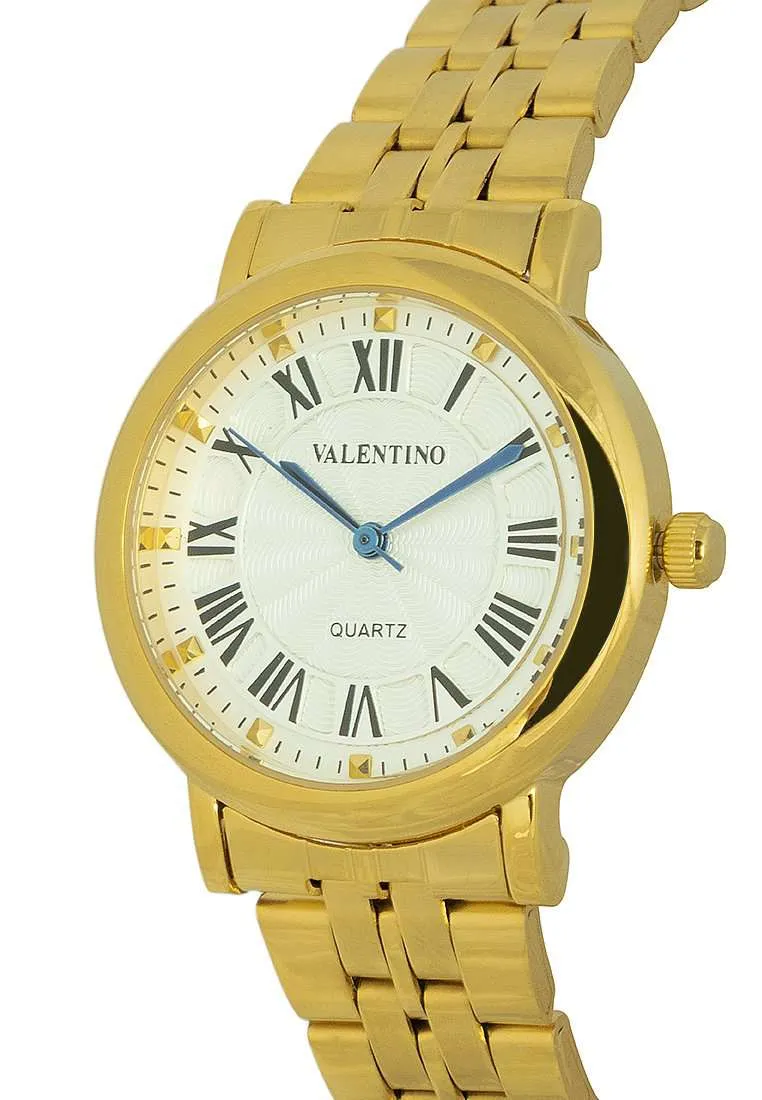 Valentino 20122325-WHITE DIAL Gold Stainless Watch for Women