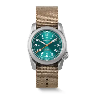 VOYAGER - 100M Waterproof Titanium Automatic Field Watch | Peacock Green