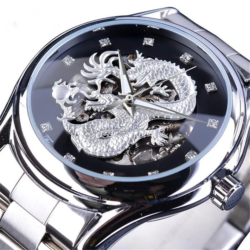 Waterproof Dragon Steel Belt Automatic Mechanical Watch