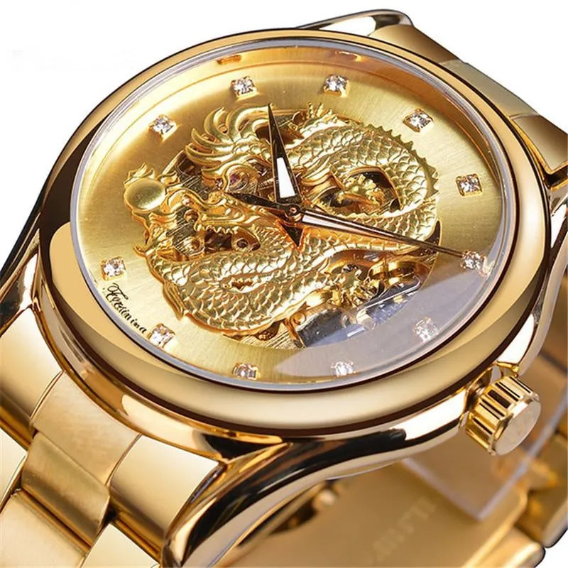 Waterproof Dragon Steel Belt Automatic Mechanical Watch