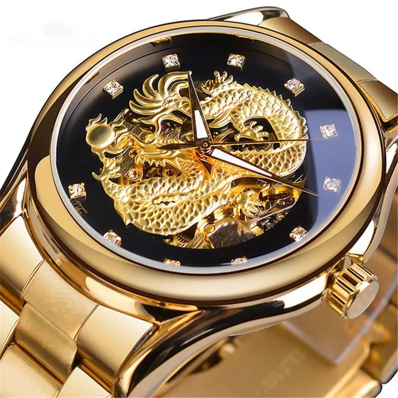 Waterproof Dragon Steel Belt Automatic Mechanical Watch