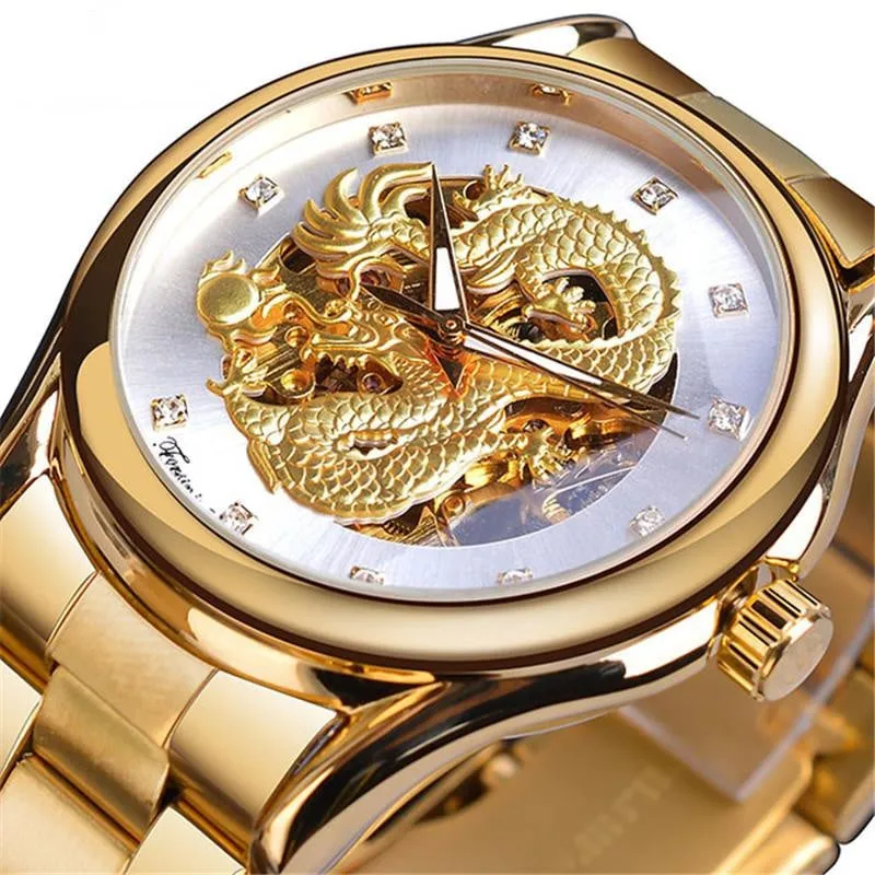 Waterproof Dragon Steel Belt Automatic Mechanical Watch